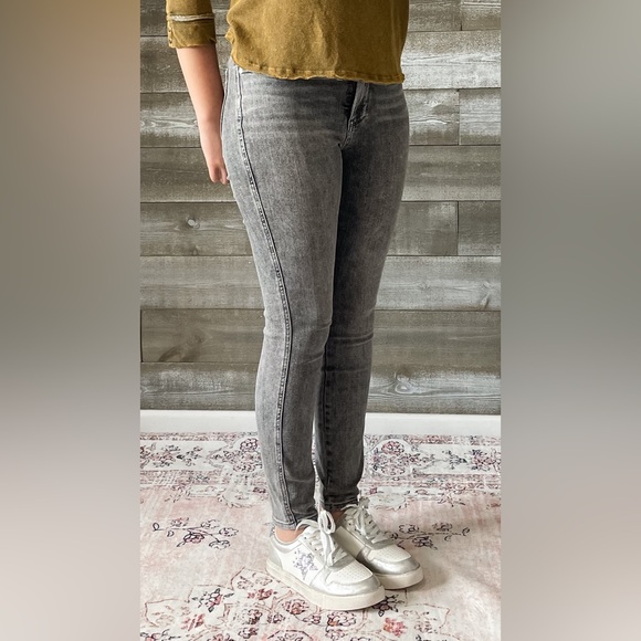 judy blue gray mid rise tummy control top skinny jeans shield pockets JB88862 - Picture 6 of 16